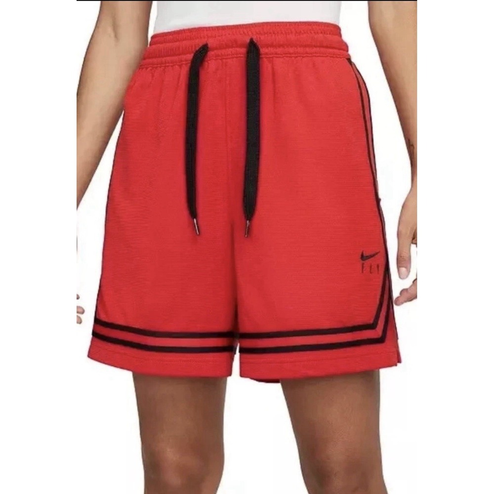 NWT Nike Women's Dri-Fit Fly Crossover Red Basketball Shorts Size XL